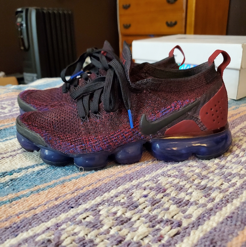 Nike Air Vapormax Flyknit 2 Blue/Red *Flawless*